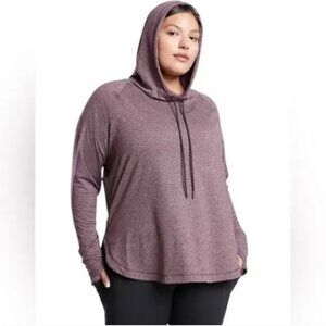 Athleta Uptempo Hoodie Sweatshirt Heathered